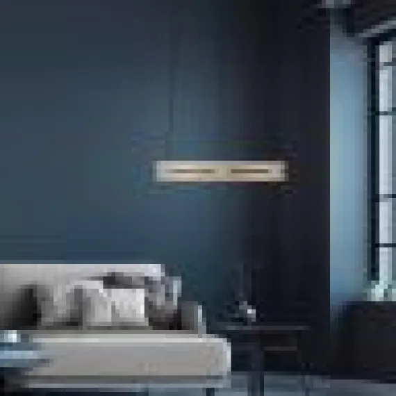 Pure E-Loop Pendel med Motor Hejs Ø60 - Mat Messing LED