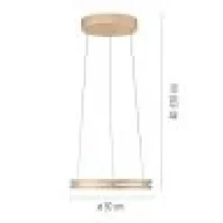 Pure E-Loop Pendel med Motor Hejs Ø60 - Mat Messing LED