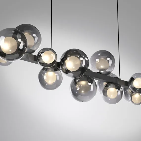 PURE E-POPUP LANGBORDSPENDEL 115 CM GLAS MØRKEGRÅ