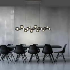 PURE E-POPUP LANGBORDSPENDEL 115 CM GLAS MØRKEGRÅ