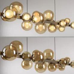 PURE E-POPUP LANGBORDSPENDEL 115 CM GLAS CHAMPAGNE