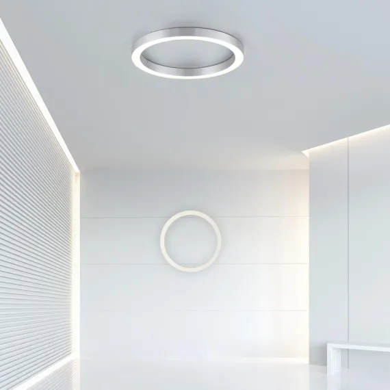 PURE-LINES LOFTSLAMPE LED BØRSTET ALU MED FJERNBETJENING