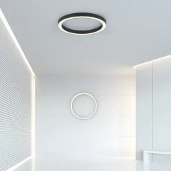 PURE-LINES LOFTSLAMPE LED BØRSTET ALU MED FJERNBETJENING