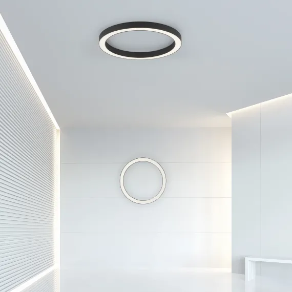 PURE-LINES LOFTSLAMPE LED BØRSTET ALU MED FJERNBETJENING