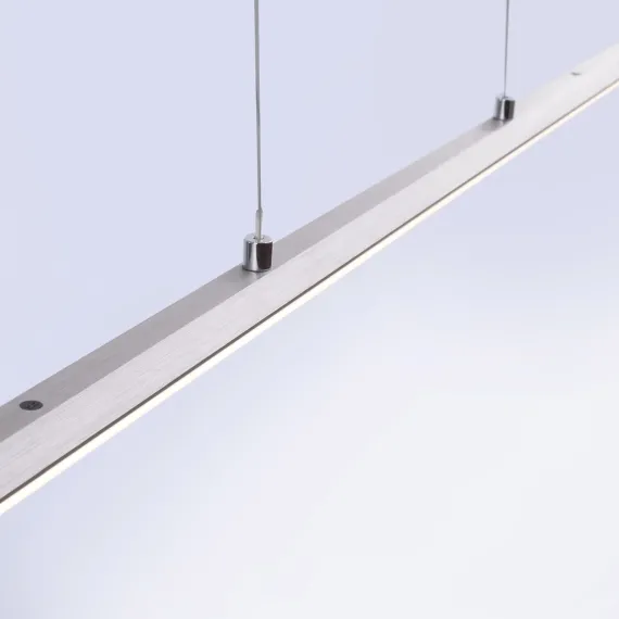 PURE-LITE LANGBORDSPENDEL 160 CM BØRSTET ALUMINIUM LED