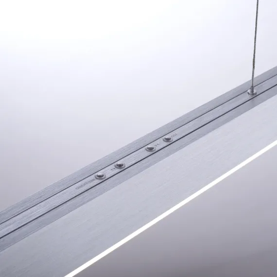 PURE MOTO LANGBORDSPENDEL MED MOTOR UDTRÆK BØRSTET ALUMINIUM LED