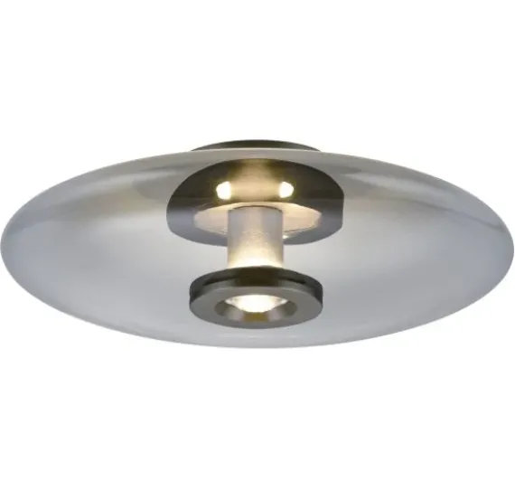 Pure Vitrum Loft-/Væglampe Ø45 - Paul Neuhaus (Røgfarvet Glas, LED)