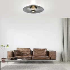 Pure Vitrum Loft-/Væglampe Ø45 - Paul Neuhaus (Røgfarvet Glas, LED)