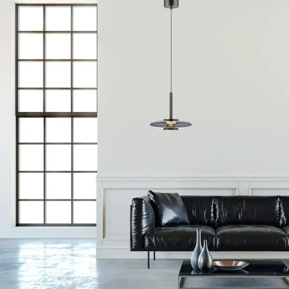PURE VITRUM PENDEL Ø22 RØGFARVET GLAS
