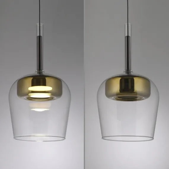 Q-CON GLASPENDEL Ø21 MED COMFORT HEJS GULD