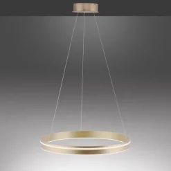 Q-VITO RUND PENDEL Ø60 MAT MESSING LED
