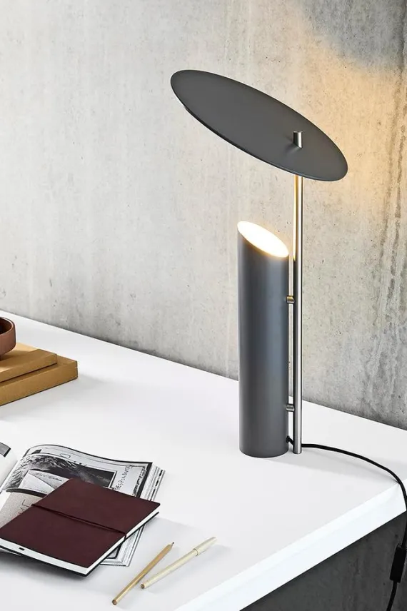 Reflect Bordlampe - Grå - Ikonisk design af Verner Panton
