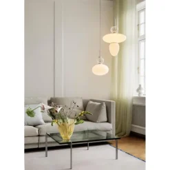 RIZZATTO 43 PENDEL SATINSØLV/OPAL