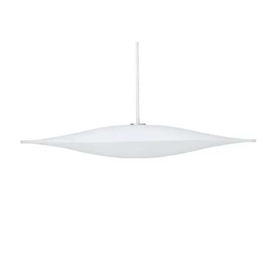Sinus 550p Opal-glas (LED 10,5W) - Hvid Textil LEDning - Designed 1967 - Pendel
