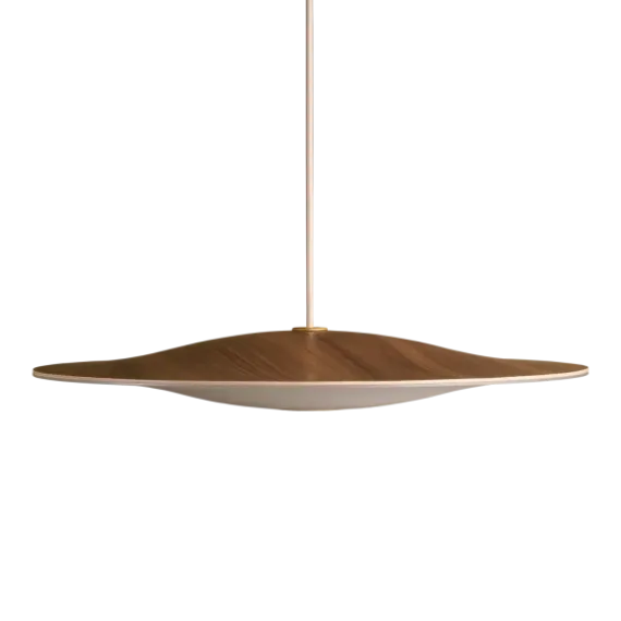 Sinus Wood 550P Valnød Opal Glas Pendel