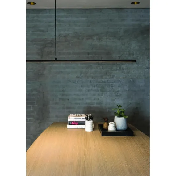SLIM LANGBORDSPENDEL L150 SORT LED