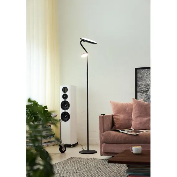 SLIM UPLIGHT GULVLAMPE LED SORT