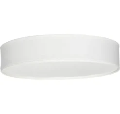 Soft Plafond Ø44 - Loftlampe - Hvid Linned - Svensk håndværk med blødt lys