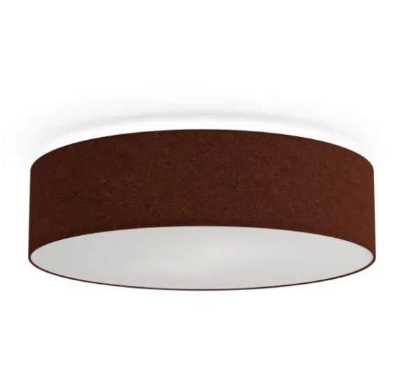 Soft Plafond Ø44 - Loftlampe - Rustrød Uld, 2×E27