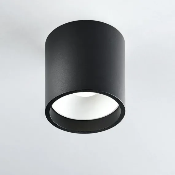 Solo 2 Round Loftlampe Sort LED