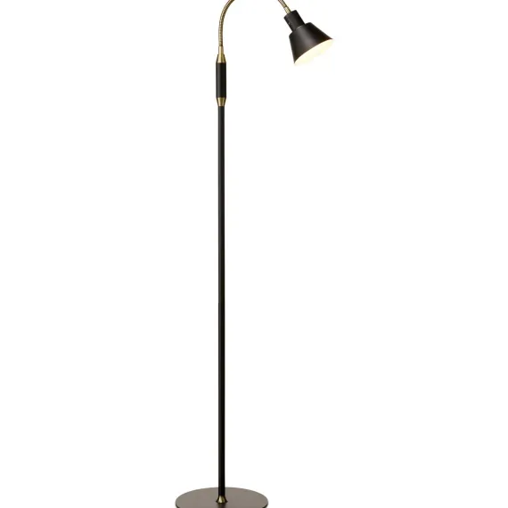 SPACE LED GULVLAMPE 1 ARM SORT/ANTIQUE