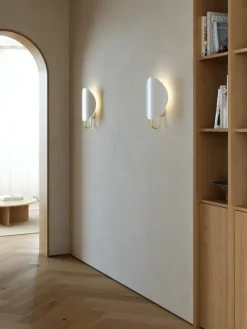 SPARGO VÆG E27 HVID/MESSING