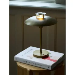 Stepp 1-2-3 Portable - Antique Finish - Genopladelig bordlampe med klassisk touch