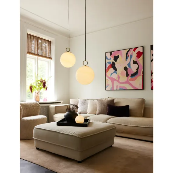 STOCKHOLM PENDEL Ø24 MARBLE BRUN