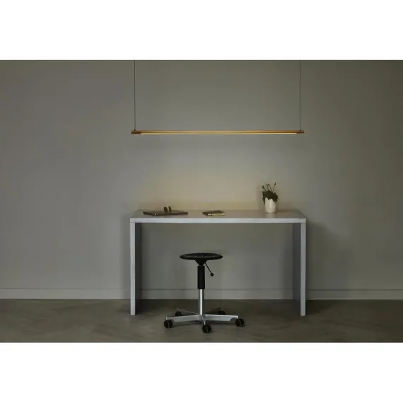 STRAW LANGBORDPENDEL 150 MESSING LED