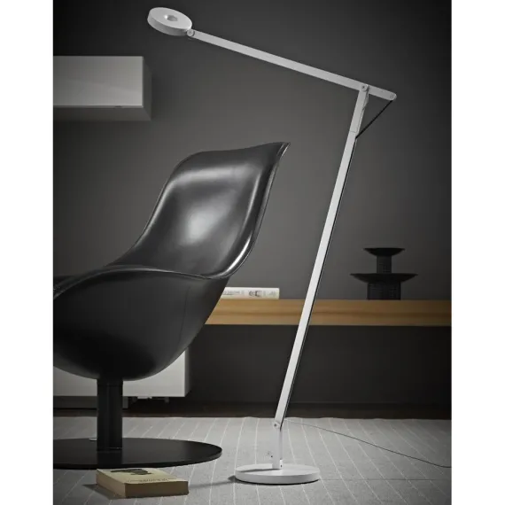 String F1 Gulvlampe Dtw Hvid/silver