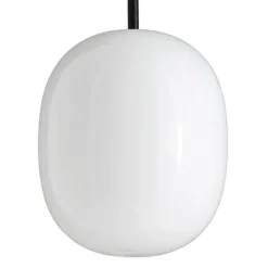 Superæg 300p - Opal (E27 105w) - Sort LEDning 3m - Pendel