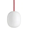 Superæg 150p - Opal (G9 42w) - Rød LEDning 3m - Pendel