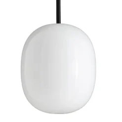 Superæg 200p - Opal (G9 42w) - Sort LEDning 3m - Pendel