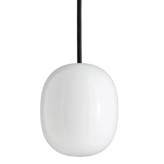 Superæg 150p - Opal (G9 42w) - Sort LEDning 3m - Pendel