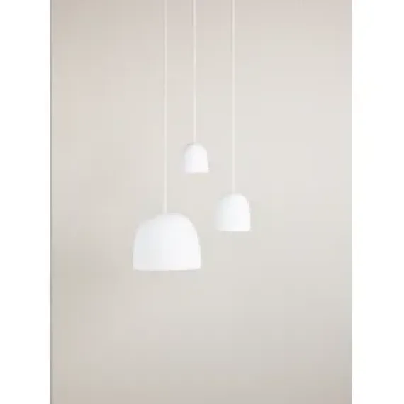 Super215 Opal-glas Pendel - Piet Hein (Ø 21,5 cm, 3 m hvid ledning)
