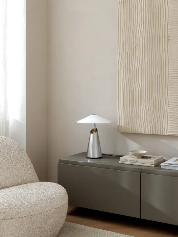 TAIDO BORDLAMPE KROM
