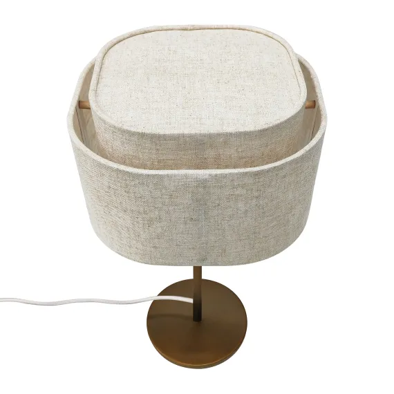 TAKAI H37 BEIGE STOF BORDLAMPE