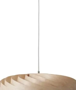 TR40 Pendel Ø51 - Tom Rossau i Naturlig Birk • Skulpturel Nordisk Elegance