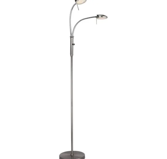 VEGAS GULVLAMPE 2 ARM B. STÅL