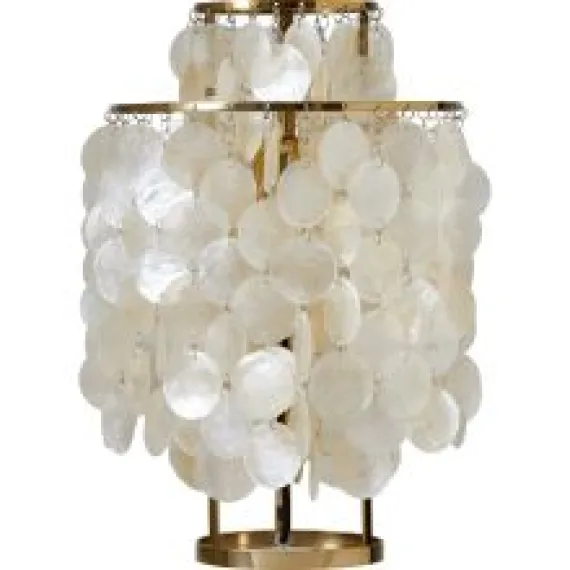 Verpan Fun 2TM Bordlampe - Brass/Messing & Perlemorsskaller | Skulpturel Design