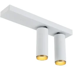 X-BEAM DOBBELTSPOT HVID/GULD